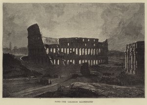 Rooma, Colosseum valaistu